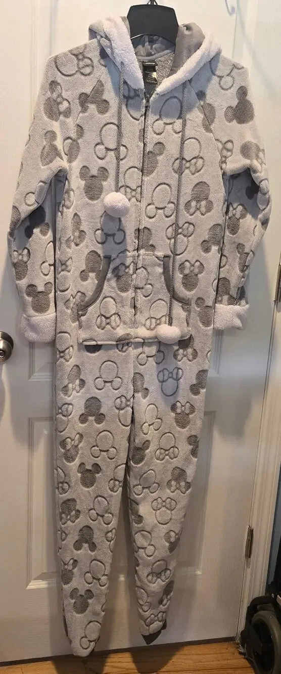 Disney for Costco one piece sleepwear Mickey Minnie sz Small